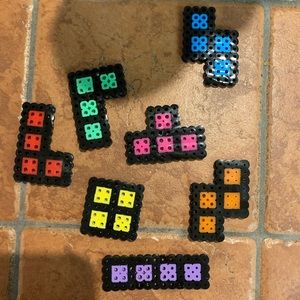 Tetris block magnet set
